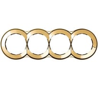 Декоративная рамка Simon 4 поста, круг в круге, S88, золото 88640-36