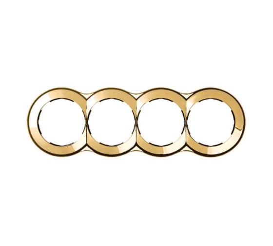 Декоративная рамка Simon 4 поста, круг в круге, S88, золото 88640-36 1