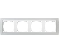 Декоративная рамка Simon 4 поста, S82, серый-белый 82641-33