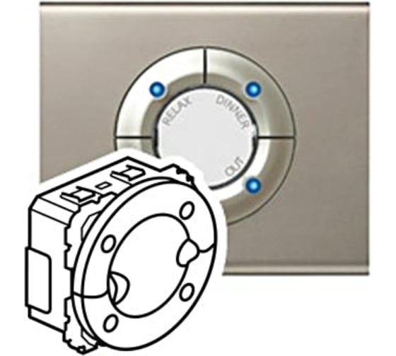 Сценарный выключатель Legrand MyHOME SCS 4 сценария для Кат № F420 титан 067218