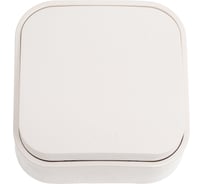 Выключатель Legrand кнопочный одноклавишный Quteo IP20 6А 250В винтовые зажимы накладной монтаж белый 782205