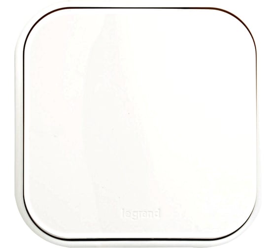 Выключатель Legrand кнопочный одноклавишный Quteo IP20 6А 250В винтовые зажимы накладной монтаж белый 782205 1
