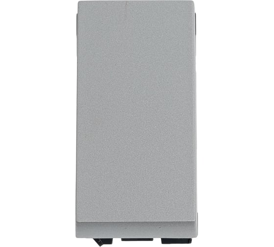 Кнопочный выключатель Legrand Программа Mosaic 1 модуль 6 A алюминий 079230L 1