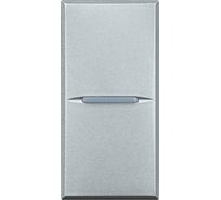 Кнопка Legrand Axolute аксиальная одноклавишная 10А 250В Автоматические клеммы 1 модуль Цвет Алюминий HC4005AN