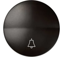 Клавиша для одноклавишного кнопочного выключателя Simon S88, с пиктограммой звонок, коричневый 88017-32