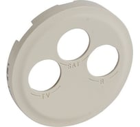 Лицевая панель Legrand Программа Celiane TVFMSAT розетки Кат № 0 673 88/89 слоновая кость 066233