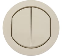 Лицевая панель для двойных переключателей Legrand Программа Celiane Кат № 2x0 670 01/31 IP 44 слоновая кость 067822