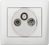 Лицевая панель Legrand TVRDSAT, 3 Отв,White 771089