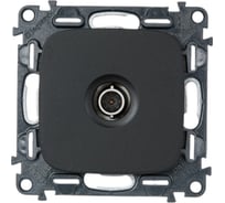 Розетка ТВ Legrand Valena ALLURE c топологией звезда, 0-2400 МГц, с лицевой панелью, антрацит 753971