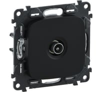 Розетка ТВ Legrand Valena ALLURE оконечная, 10дБ, 0-862 МГц, с лицевой панелью, антрацит 753970