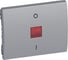Клавиша Legrand Galea Life двухполюсная, с индикацией, Aluminium 771318 1