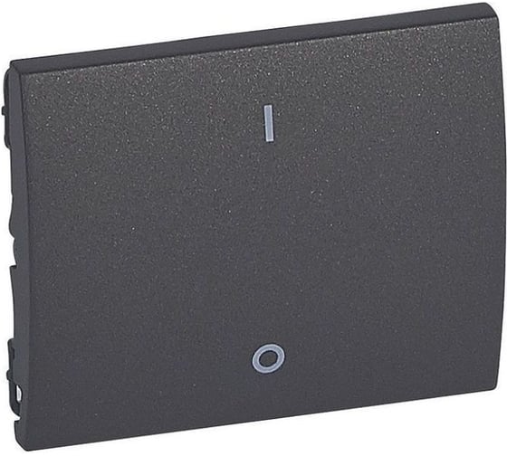 Клавиша Legrand Galea Life двухполюсная, 0/1 Dark Bronze 771215 1