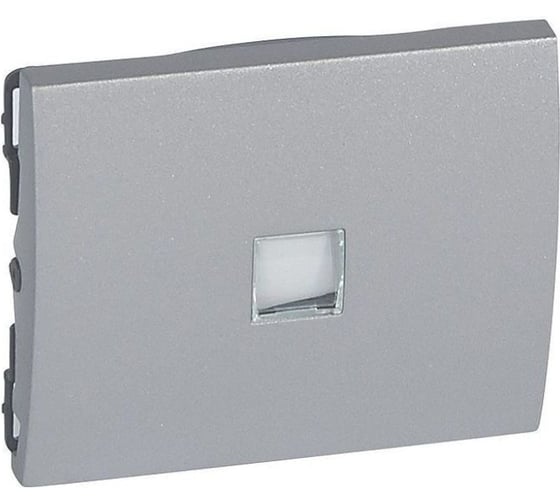 Клавиша Legrand Galea Life простая, с индикацией, с информационной пиктограммой, Aluminium 771311 1