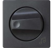 Накладка на регулятор громкости звука и аудиорозетки Simon, графит 82055-38