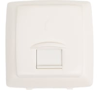 Розетка RJ 45 Legrand для цифровых телефонных линий/интернета, 8 контактов, серия Oteo изделия сборные, белый 086133