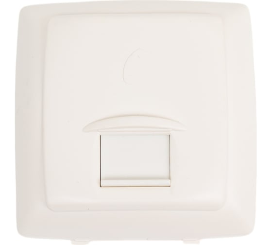 Розетка RJ 45 Legrand для цифровых телефонных линий/интернета, 8 контактов, серия Oteo изделия сборные, белый 086133 1