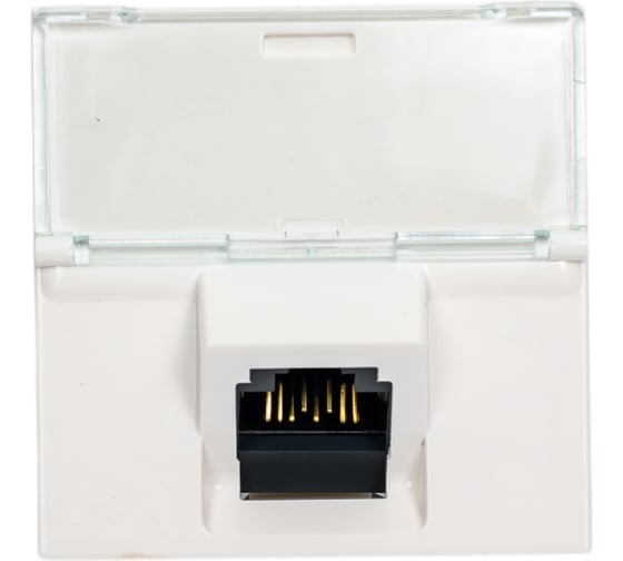 Розетка RJ 45 Legrand программа Mosaic категория 6, FTP 45, 2 модуля, белый 076505