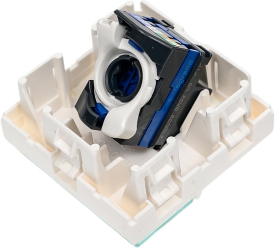 Розетка RJ 45 Legrand программа Mosaic категория 6, FTP 45, 2 модуля, белый 076505