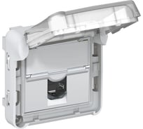 Розетка RJ 45 Legrand программа Plexo категория 6, UTP, IP 55, с закрытым клапаном, IK 07 069561