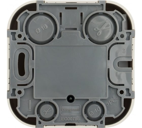 Розетка двойная RJ11+RJ45 Legrand Quteo категория 5e, UTP, IP20, накладной монтаж, слоновая кость 782251