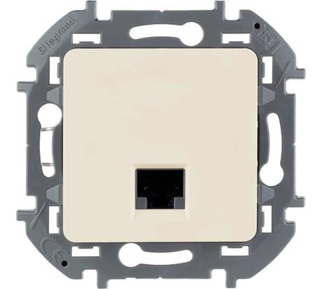 Розетка компьютерная Legrand Inspiria RJ45, категория 5e, UTP, слоновая кость 673826