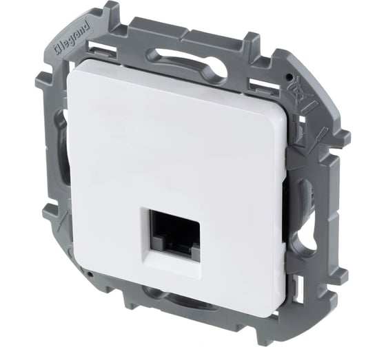 Розетка компьютерная Legrand Inspiria RJ45, категория 5e, UTP, белый 673825