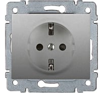 Розетка Legrand Galea Life немецкий стандарт 2К+3 лицевая панель Aluminium 771362
