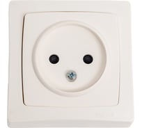 Розетка Legrand 2К с защитными шторками серия Oteo изделия в комплекте белый 086022