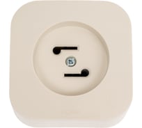 Розетка Legrand для радиотрансляционной сети Quteo IP20 накладной монтаж слоновая кость 782249
