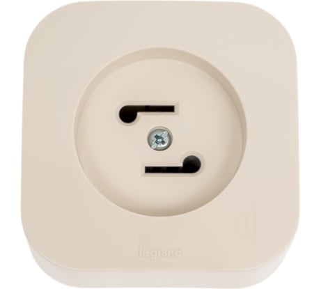Розетка Legrand для радиотрансляционной сети Quteo IP20 накладной монтаж слоновая кость 782249