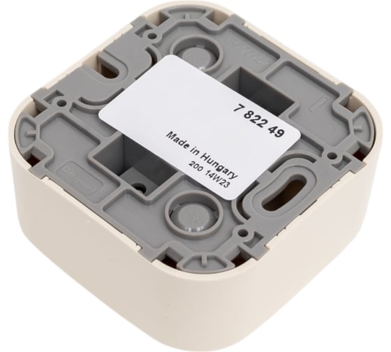 Розетка Legrand для радиотрансляционной сети Quteo IP20 накладной монтаж слоновая кость 782249