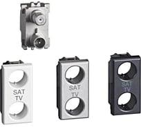 Розетка Legrand Axolute TVSAT для схемы Звезда Экранированная 1 модуль H4214D