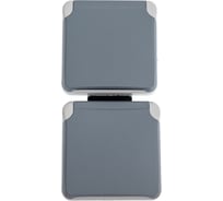 Розетка Legrand 2x2К+З вертикальная немецкий стандарт Программа Plexo серый 16 A 250 В 069577