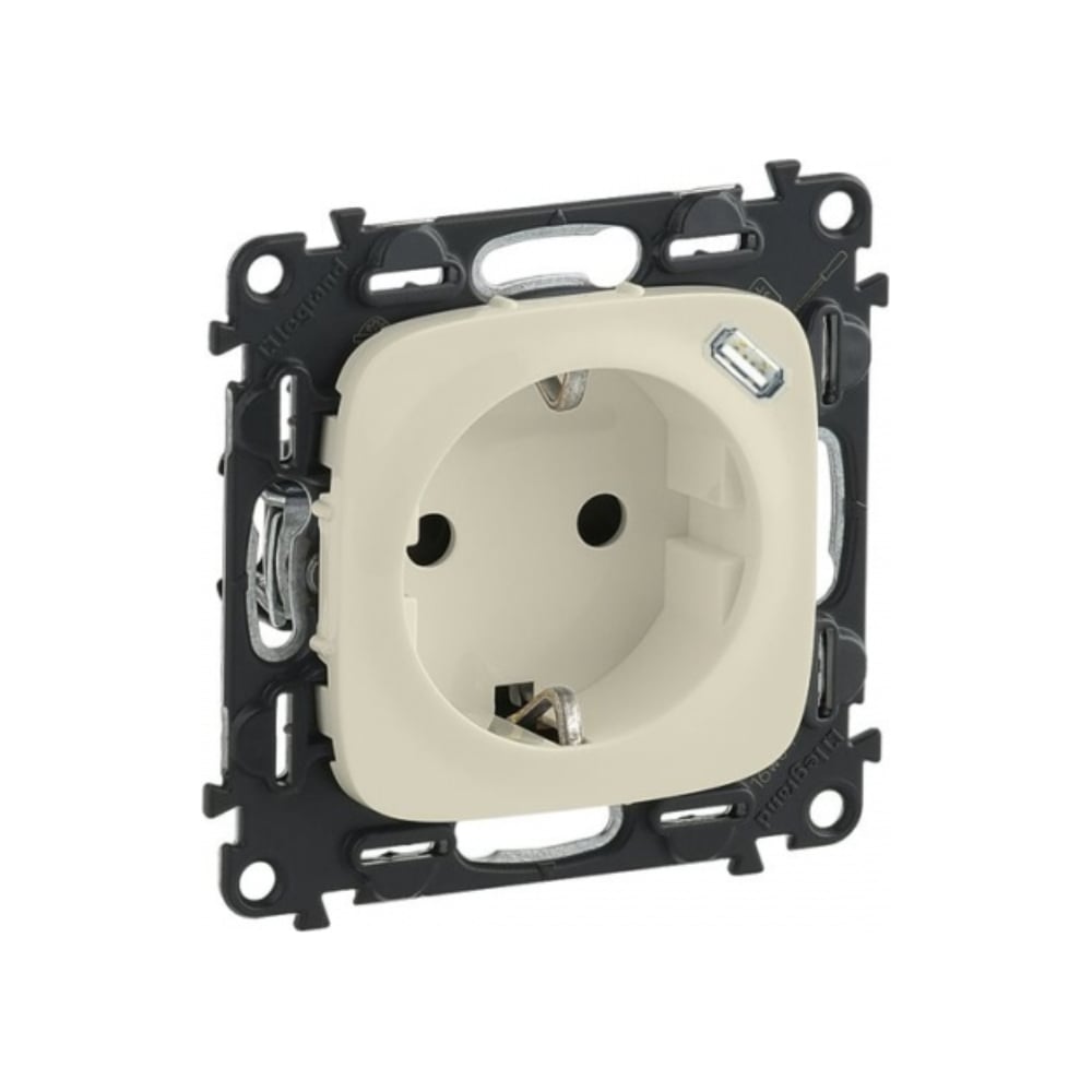 Розетка комбинированная Legrand Valena ALLURE 2К+З, 16А, ~250В, со ...