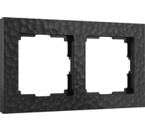 Рамка на 2 поста WERKEL Hammer черный W0022408 a052517