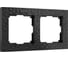 Рамка на 2 поста WERKEL Hammer черный W0022408 a052517 1