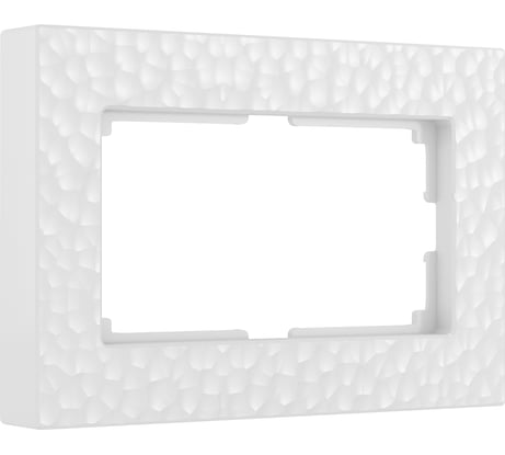 Рамка для двойной розетки WERKEL Hammer белый W0082401 a052533
