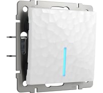 Одноклавишный выключатель WERKEL W1210101 с подсветкой a052030