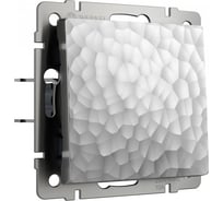 Одноклавишный выключатель WERKEL hammer серебряный W1210006 a052078