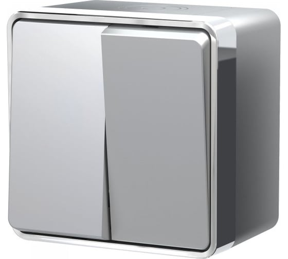 Двухклавишный выключатель WERKEL W5020206 влагозащищенный a052771 1