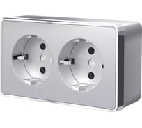 Двойная розетка с заземлением WERKEL W5072106 a052776