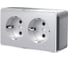 Двойная розетка с заземлением WERKEL W5072106 a052776 1
