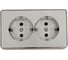 Двойная розетка с заземлением WERKEL W5072106 a052776 3