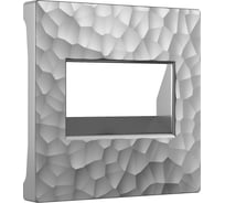 Накладка для двойной розетки Еthernet RJ-45 WERKEL hammer серебряный W1291106 a052072