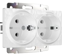 Двойная розетка с заземлением WERKEL W1272001 a052019