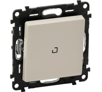 Переключатель Legrand Valena LIFE 10АХ 250В с подсветкой, с лицевой панелью Безвинтовые зажимы Слоновая кость 752526