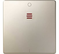 Накладка на двухполюсный выключатель с контрольной подсветкой Simon, S82, S82N, шампань 82032-34