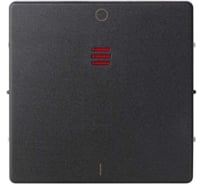 Накладка на двухполюсный выключатель с контрольной подсветкой Simon, S82, S82N, графит 82032-38
