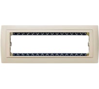 Декоративная рамка Simon, суппорт, 8 узких, 4 широких модулей, S82C, слоновая кость 82780-61