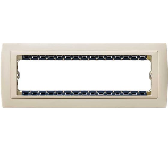 Декоративная рамка Simon, суппорт, 8 узких, 4 широких модулей, S82C, слоновая кость 82780-61 1